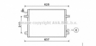 AVA QUALITY COOLING jr5048 -  Конденсатор, кондиционер